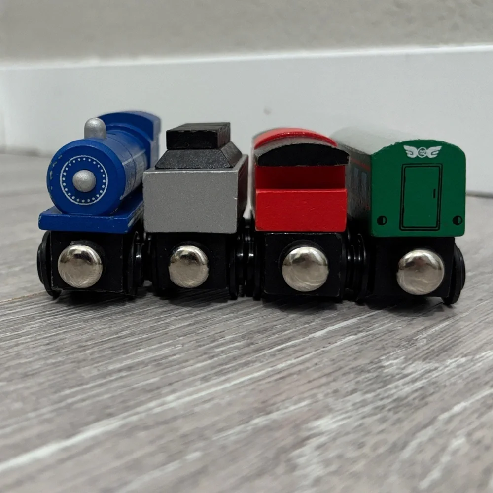 Lil Chugs Wooden Passenger Express Train Set